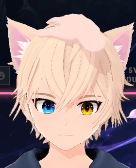 Mino's VTuber model headpat setup